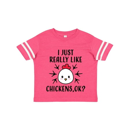 

Inktastic I Just Really Like Chickens Ok Gift Toddler Boy or Toddler Girl T-Shirt