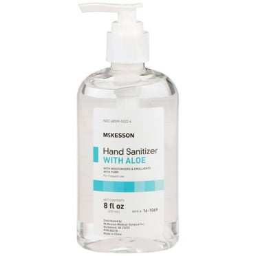 McKesson Hand Sanitizer with Aloe - Fresh Scent, Pump Bottle, 8 oz, 1 Count, 1 Pack