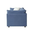 thumbnail image 3 of Roundhill Furniture Enda Pillow Back Fabric Sofa, Image Navy, 3 of 5