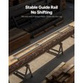 thumbnail image 3 of VEVOR Rail Mill Guide System, 12 ft 4 Crossbar Chainsaw Mill Kits, Aluminum Saw Milling Rails System Works with Chainsaw, 2 Wedges, Adjustable Rail Milling Guide Kit for Builders Woodworkers, 3 of 9