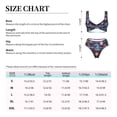 thumbnail image 2 of Kdxio Fireworks1 Print Women's 2 Piece High Waisted Wrap Spaghetti Strap Summer Swimsuit Bikini Set-X-Large, 2 of 5