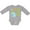 AC-Heather Grey, variant on Cute First Birthday Alien in Space Boys or Girls Long Sleeve Baby Bodysuit