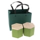 thumbnail image 4 of Lata para Té con Tapa Gloria 2 uds Almacenamiento Verde Caja de Madera del Té, 4 of 9