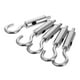 thumbnail image 1 of unbranded 5Ud Ajustables Para De Cable Con Gancho Para Paneles Y Acero Plateado, 1 of 8