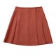thumbnail image 1 of Falda Corta de Verano de la Moda Casual de las Mujeres de Cintura Baja A-Línea Asimétrica Falda Plisada, 1 of 9