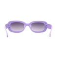 thumbnail image 4 of Girls Mod Narrow Rounded Rectangle Plastic Fashion Sunglasses Purple Smoke, 4 of 4