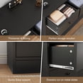 thumbnail image 5 of Luku Dresser for Bedroom,12 Drawer Dressers & Chests of Drawers, Wood Storage Drawer Dresser with Power Outlet, 61 Inch, 5 of 9