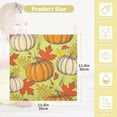 thumbnail image 2 of Dreamtimes 3 PCS Pumpkin and Fall Leaves Baby Muslin Washcloths, Vintage Face Towel Burp Cloths Ultra Soft Absorbent Cotton Bath Wipes Towels for Newborn Boys Girls, 2 of 7