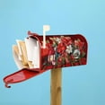 thumbnail image 5 of Merry Christmas Magnetic Winter Flowers Mailbox Cover - Standard Size 18 X 21 - Holiday Decorative for Home & Garden, 5 of 6