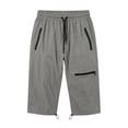 thumbnail image 5 of Women's Capris Cargo Pants Quick Dry Casual Hiking PantsLightweight Dry Cargo With Zipper Pockets Elastic Waist Summer Outdoor Cropped Pants, 5 of 8