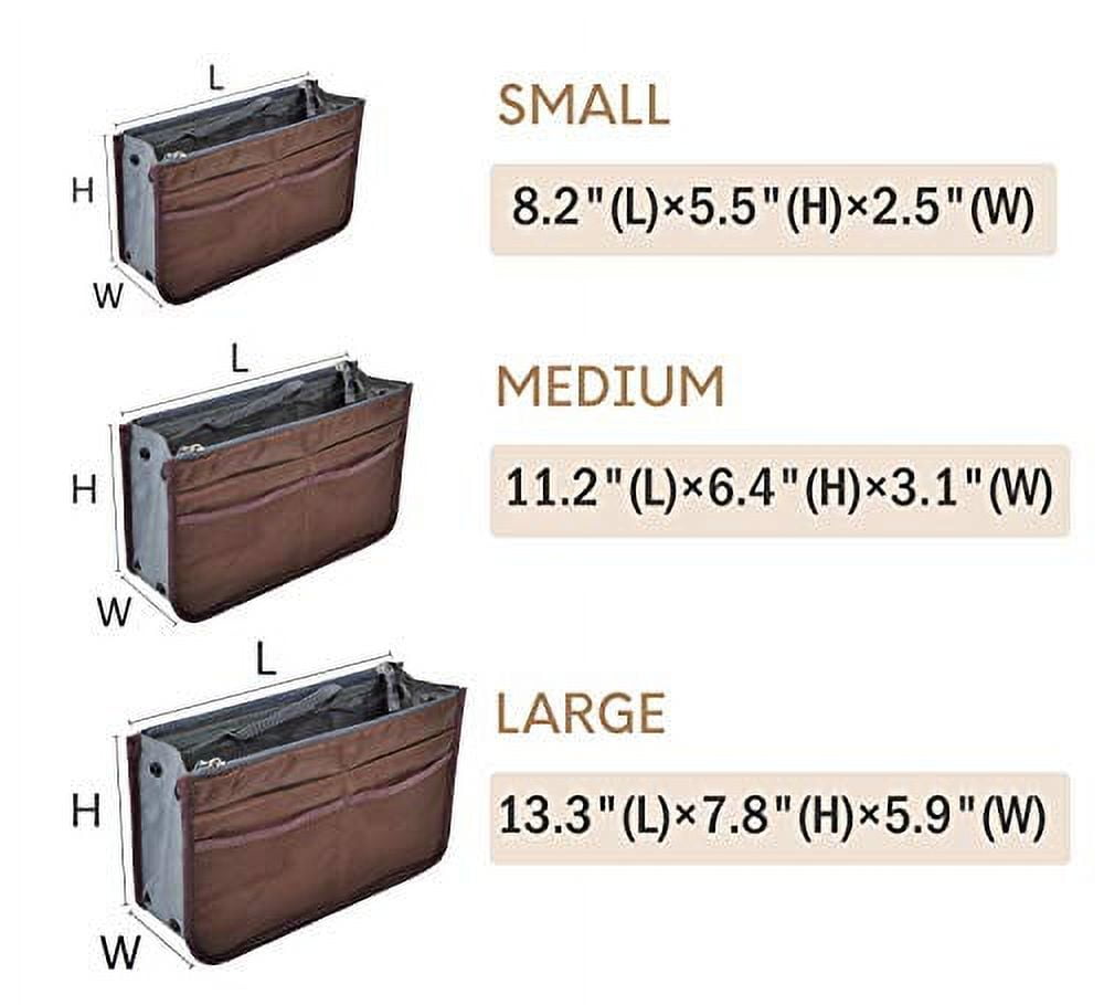 Vercord Mini Slim Small Felt Purse Organizer Insert Inside Handbag Tote  Pocketbook for Women Beige : Amazon.in: Shoes & Handbags