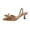 Khaki, variant on Womens Bow Heels Slingback Pumps Closed Pointed Toe Kitten Heel Mules with Strap Stiletto Slip On Dress Shoes