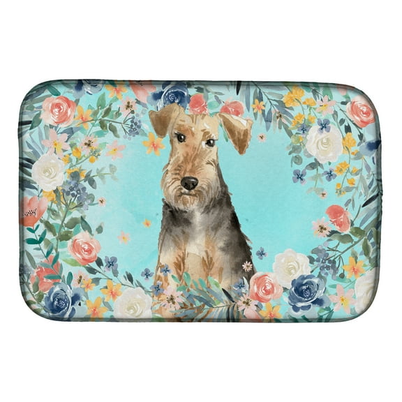 Airedale Terrier Dish Drying Mat