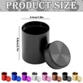 thumbnail image 3 of Aluminum Tea Canister, Portable Storage Tin, Travel Small Tea Container, Black, 3 of 4