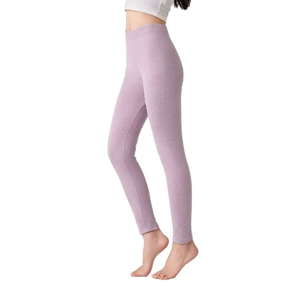 Bibifish Womens Leggings High Waist Slim Fit Lined Thermal Leggings Soft Brushed Elastic Waist Stretchy Casual Cozy Home Wear Leggings