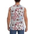 thumbnail image 4 of Haiem Men's Abstract Floral Print Tank Tops Summer Sleeveless Cut Off Workout T-Shirts Fitness Vest Athletic Undershirts-3X-Large, 4 of 8