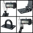 thumbnail image 3 of Cerradura de puerta con cierre de candado y tornillos para puerta, muebles, gabinete, cajón, alacena y jardín, 4 pulgadas, acero inoxidable con acabado negro mate brillar Electrónica, 3 of 5