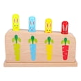thumbnail image 4 of MERIGLARE Traditional Baby Wooden Up Toy Early Educational Toy Colorful Spring Toy, 4 of 6