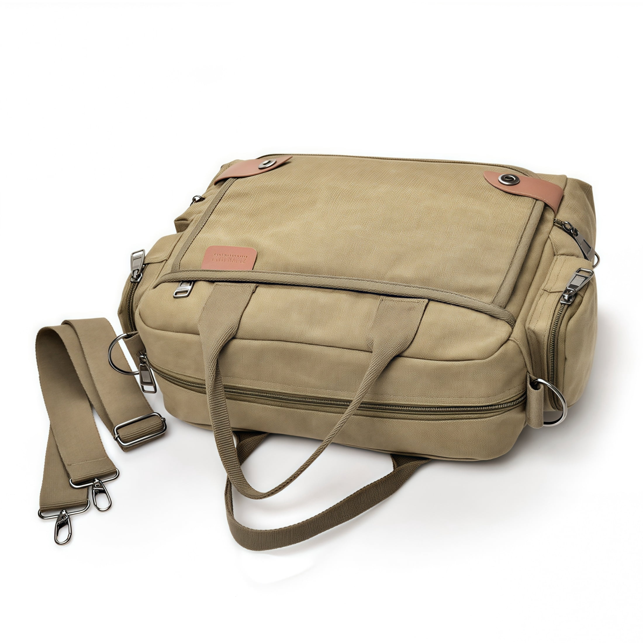 Xeie Canvas Briefcase Messenger Travel Satchel Shoulder Tablet School Tote Bag
