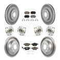 thumbnail image 1 of Transit Auto Front Rear Hub Bearings Assembly Coated Disc Brake Rotors and Ceramic Pads Kit (10Pc) for Car Volkswagen Passat Audi CC A3 Quattro - Left Right Side (Driver Passenger) KBB-120725, 1 of 11