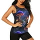 thumbnail image 2 of Balery Jungle Path Glowing Mushrooms Camiseta sin mangas estampada ligera para mujer, tops de entrenamiento sin mangas, camisetas de yoga transpirables de secado rápido.-Large, 2 of 7