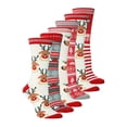 thumbnail image 2 of Kmbangi Kids Christmas Cotton Socks, Santa Elk Printed Winter Socks, Sports Sleep Home Stockings, 2 of 3