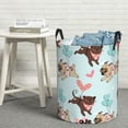 thumbnail image 5 of Goofa Cute Pug Dogs Printed Circular Hamper,Laundry Basket with Handles,Storage Baskets Foldable,Large Capacity Laundry Hamper-Small, 5 of 8