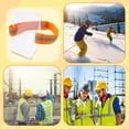 thumbnail image 6 of NOGIS 5 Pcs Arm Badge Holder Armband ID Card Badge Holder Wrist Card Holder High Visibility Plastic ID Badge Holder with Reflective Stripe Adjustable Strap for Ski Pass Work Pass (Orange), 6 of 7