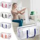 thumbnail image 1 of Bolsa de Mudanza de Gran Capacidad, de Plástico Repelente Al Agua | Cómoda Bolsa de Mano con Doble Cremallera | 87 L / 23 Galones Estadounidenses | Negra | Bolsa de Almacenamiento para Dormitorio y V, 1 of 6