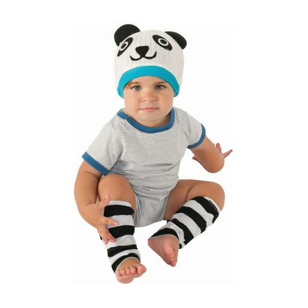 Panda Bear Baby Costume Halloween Accessory Hat Leg Warmer 6?12 Months