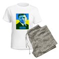 thumbnail image 5 of CafePress - Ukrainian President Zelenskyy Ukraine Flag Pajamas - Women's Short Sleeve Print T-Shirt and Pants Light Cotton Pajama Set, 5 of 7