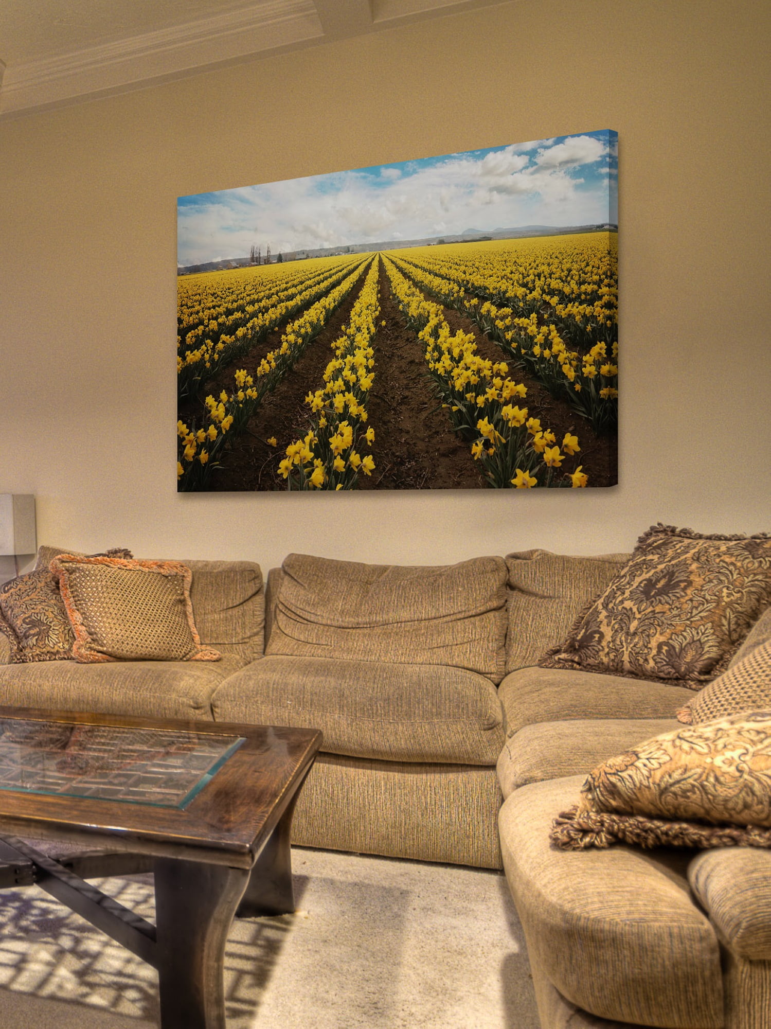 "Daffodils Forever" Painting Print on Wrapped Canvas