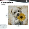 thumbnail image 4 of Stupell Industries Rustic Lodge Little Lucky Puppy Canvas Art, 17 x 17, by Tina LeCour, 4 of 8