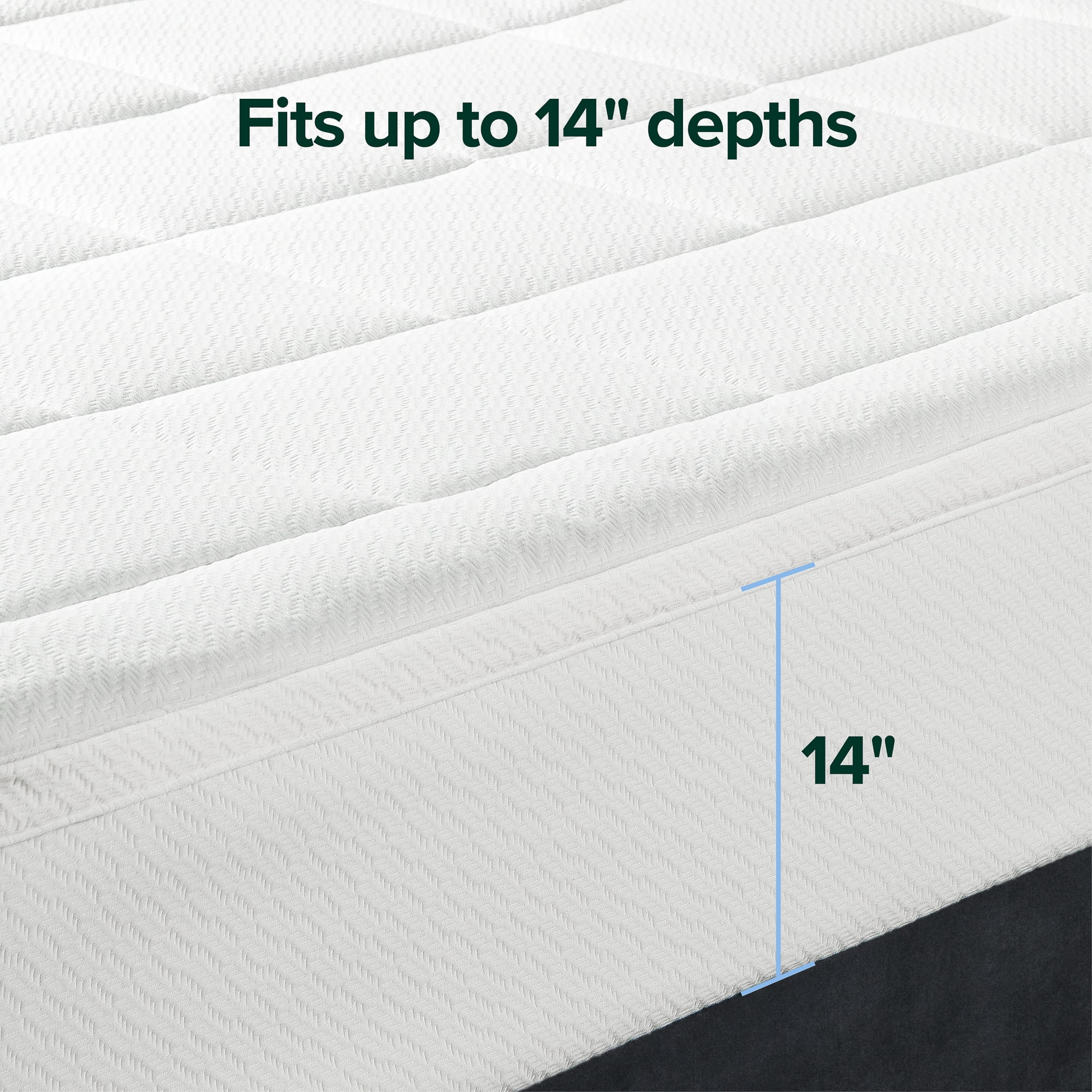 Spa Sensations by Zinus 2" Cloud Memory Foam Mattress Topper, Twin