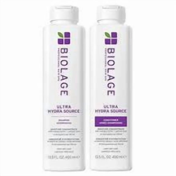 Matrix Biolage Ultra Hydrasource Shampoo &  Detangling Solution, 13.5 oz DUO