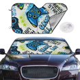 thumbnail image 2 of Haiem Game All Day Car Windshield Sun Shade - Blocks UV Rays Sun Visor Protector, Sunshade to Keep Your Vehicle Cool, Universal Fit SUV Van Sedan-Small, 2 of 7