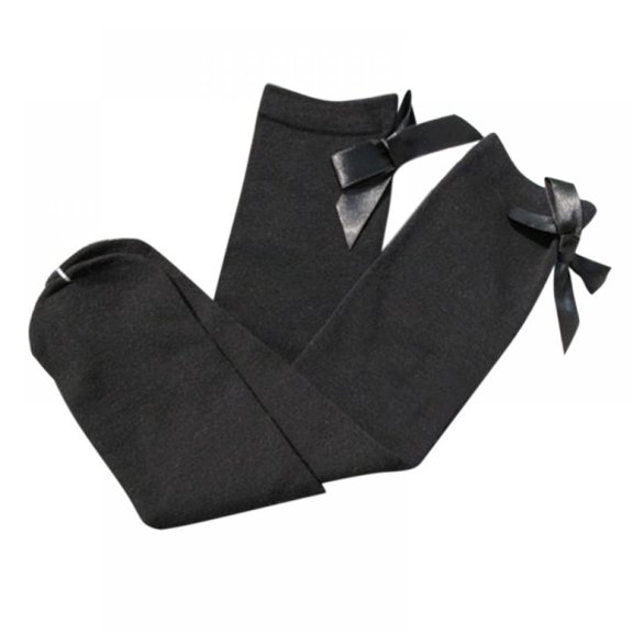 GOODLY Kids Baby Toddlers Girls School Knee High Socks with Bow Winter Christmas Stockings Gifts