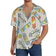 thumbnail image 1 of Lukts Skateboard for Men's Hawaiian Shirt Beach Short Sleeved Button top-Small, 1 of 5