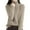 Khaki, variant on Oversized Turtleneck Sweater Women Soft Chunky Knit Pullover Top Cozy Cold Weather Long Sleeve Casual Winter Wear XXXL Size Black