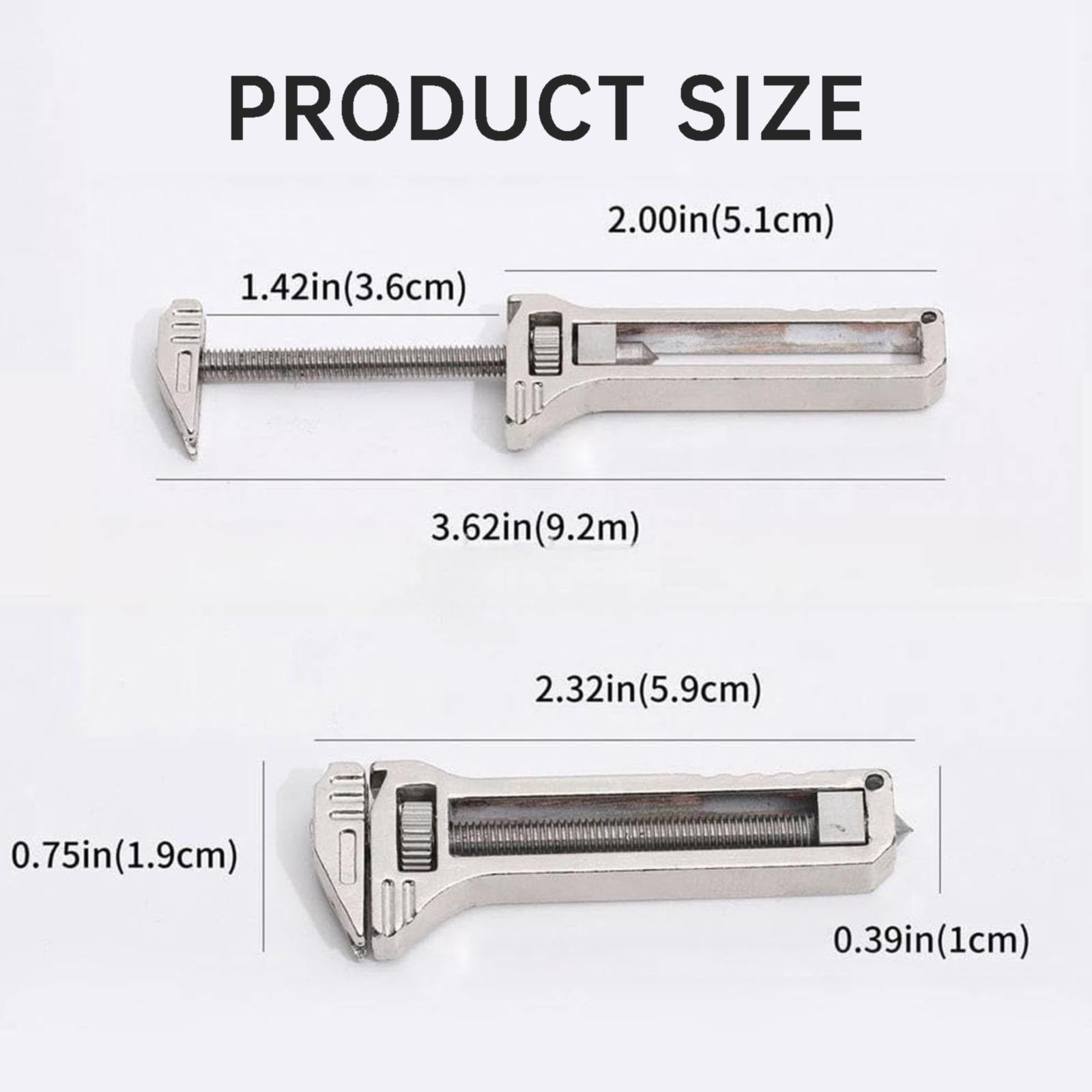 XIEULQP 6 Pack Compact Titanium Multi-tool, Pocket Multitool Mini Wrench, Bottle Opener Keychain, Mini Alloy Multi-tool for Everyday Prep, Repairing, Backpacking, Camping, and Hiking