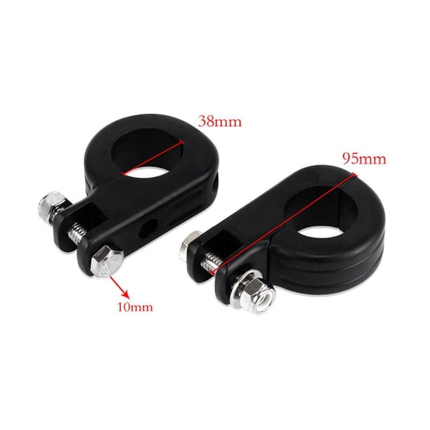 Repose-pieds Moto Harley-Davidson - Support Pour Barre Anti-crash 38mm - Chrome - Lot De 2