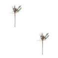 thumbnail image 2 of Monstrate Rama de pino de escarcha de nieve falsa, decoración de Navidad de plástico, rama de pino Artificial DIY, cono blanco Type2 NO2 Monstrate CBP040947, 2 of 6