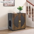 thumbnail image 3 of unipaws Tall Cat Litter Box Enclosure with Shelves, Hidden Litter Box Cover for Tall or Top Entry Litter Box, 3 of 7