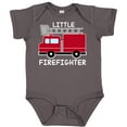 thumbnail image 3 of Inktastic Red Fire Little Firefighter White Text Boys or Girls Baby Bodysuit, 3 of 5