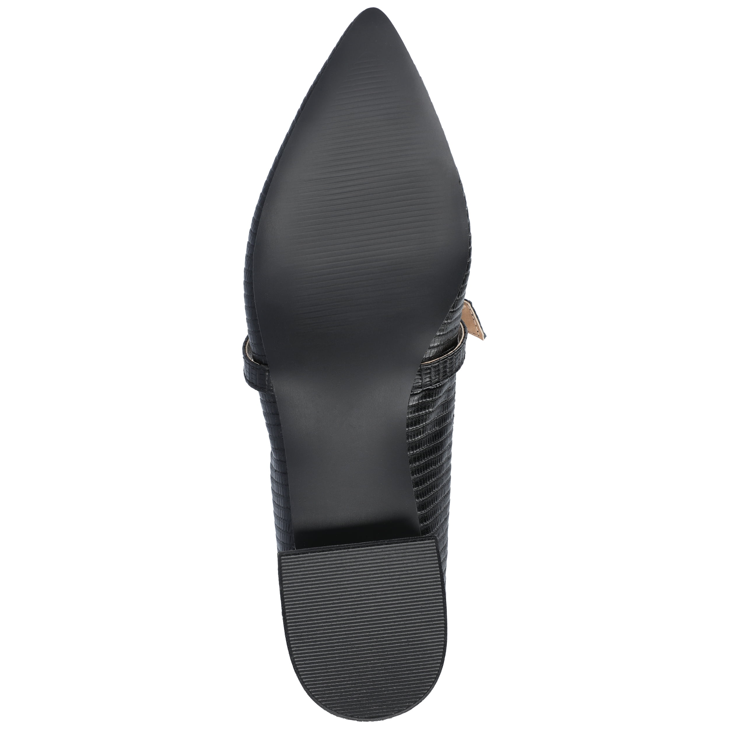 Journee Womens Cait Textured Material Slip On Mary Jane Flats, Widths Available