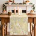 thumbnail image 2 of Table Runners 120 Inches Long Dress Scarves, Yellow Palm Tree Farmhouse Coffee/Dining/Kitchen Table Decor Table Runner for Living Room, Summer Tropical Plants Leaves Vintage Flowers 13x120 Inch, 2 of 9