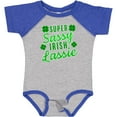 thumbnail image 3 of Inktastic Super Sassy Irish Lassy with Green 4 Leaf Clovers Boys or Girls Baby Bodysuit, 3 of 5