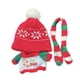 thumbnail image 2 of Suéter de Navidad para muñecas de moda, 3 uds., con sombrero, bufanda, accesorios de disfraz, ropa hecha a mano para muñecas de 8 pulgadas, 2 of 9