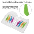 thumbnail image 3 of 8pcs/set Colours Disposable Toothpicks Soft Interdental Brushes  Oral Care Tools, 3 of 8