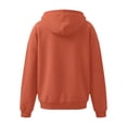 thumbnail image 5 of Weikingp Zip Up Hoodie Women Cute Hoodies Y2k Plain Zip Up Hoodie Cotton Zip Up Hoodie Womens Quarter Zip Pullover Oversized Hoodies Fall Sweatshirts for Women Cute Zip Up Hoodie Orange S, 5 of 7